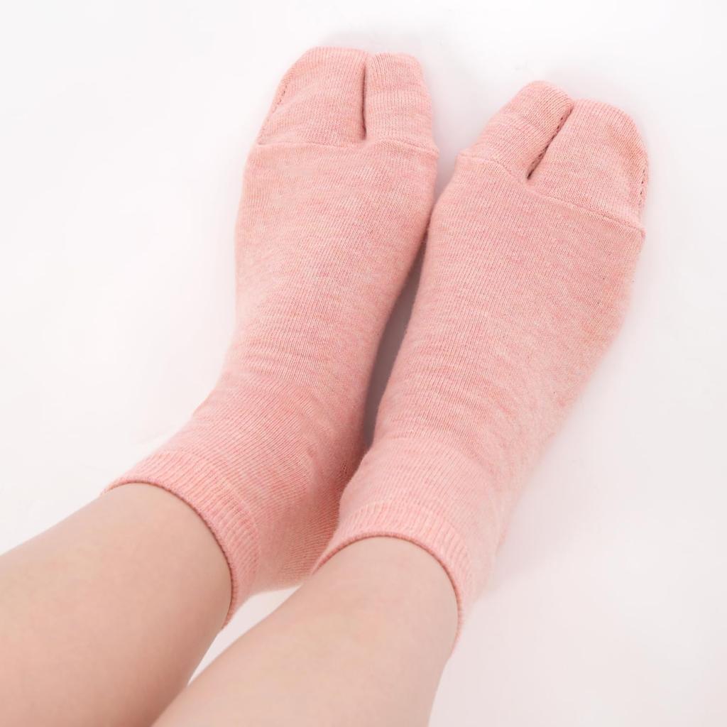 Organic Cotton Tabi Natural Crew with Moisturizing Heel Sizes Natural Color Socks, Plant-Dyed, Women's, Length, Silicone, Care, 23-25cm, (Earl Grey)