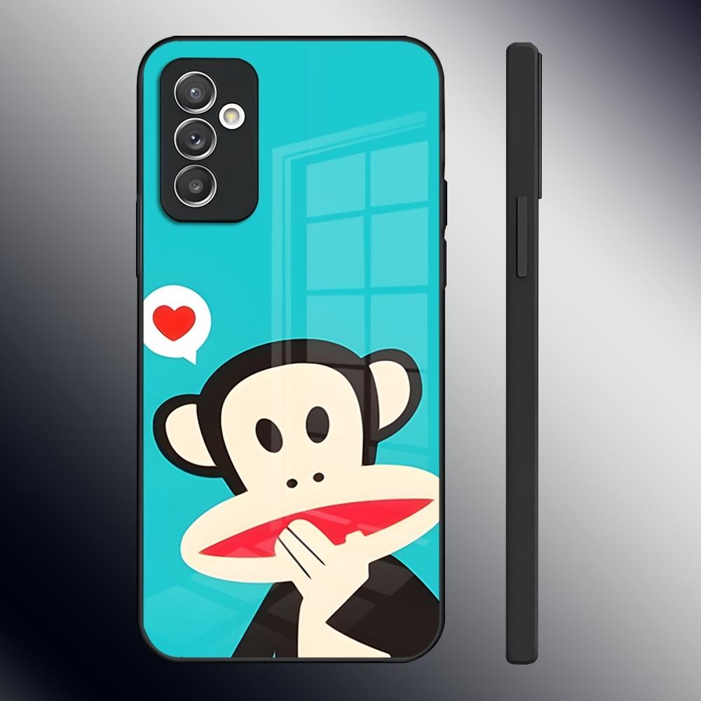 Fashion Logo P-Paul F-Frank Phone Case For Samsung S26 S24 Ultra S23 S22 S21 Fe S25 Plus A54 A34 A24 A53 A13 A16 Glass Cover