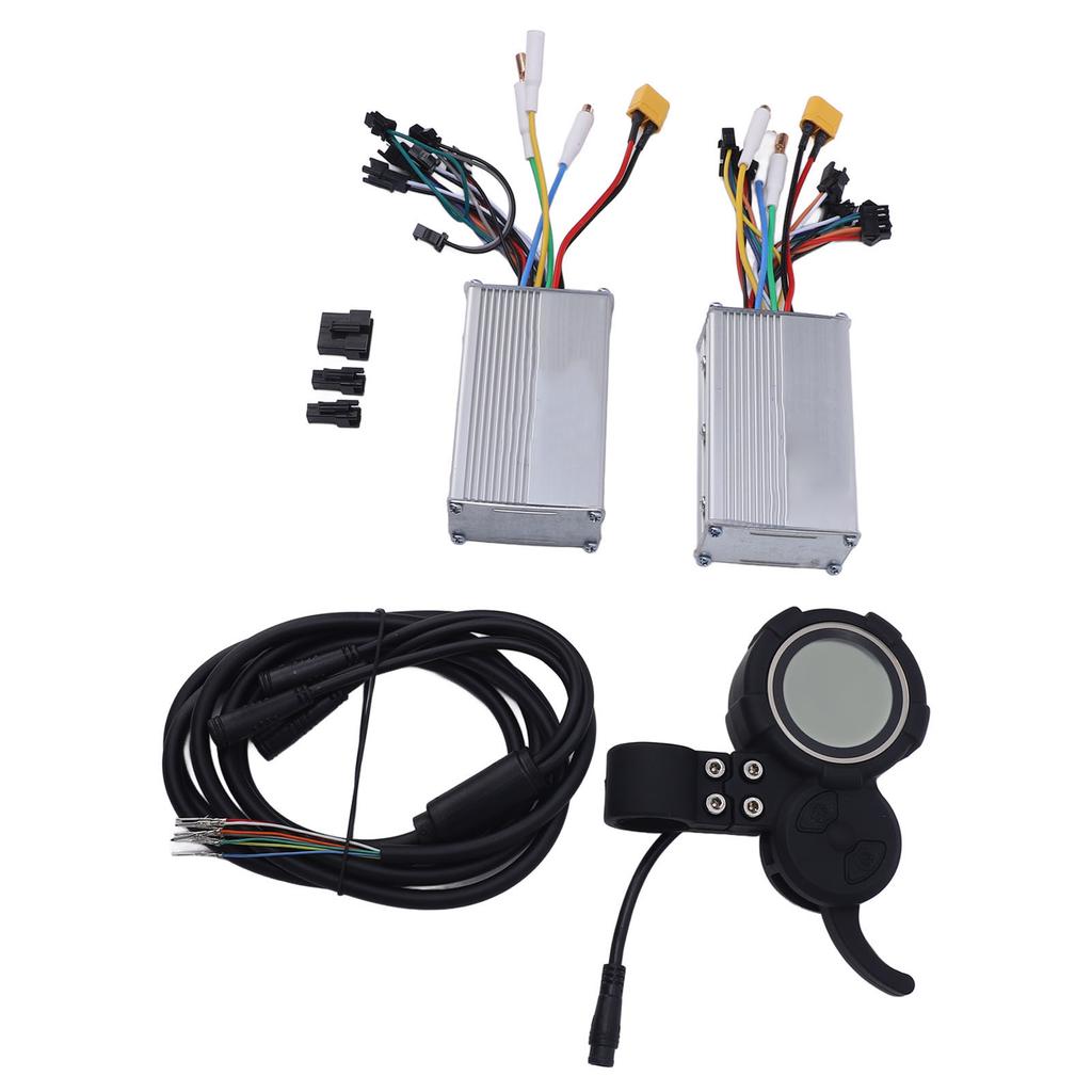 Electric Bike Controller 52V 25A 1200W Dual Drive Motor Controller Kit with Display High Performance
