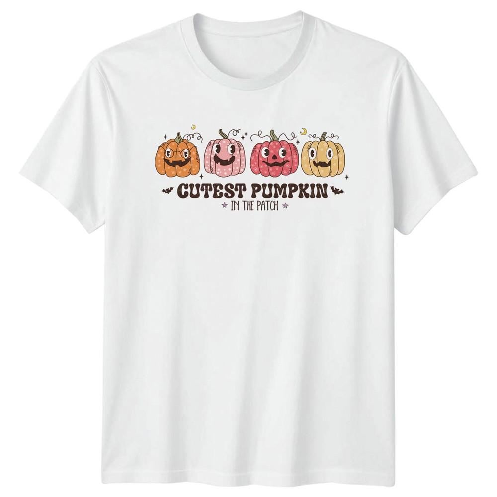 Cutest Pumpkin In The Patch Unisexs TShirt Retro Halloween Seasonal S