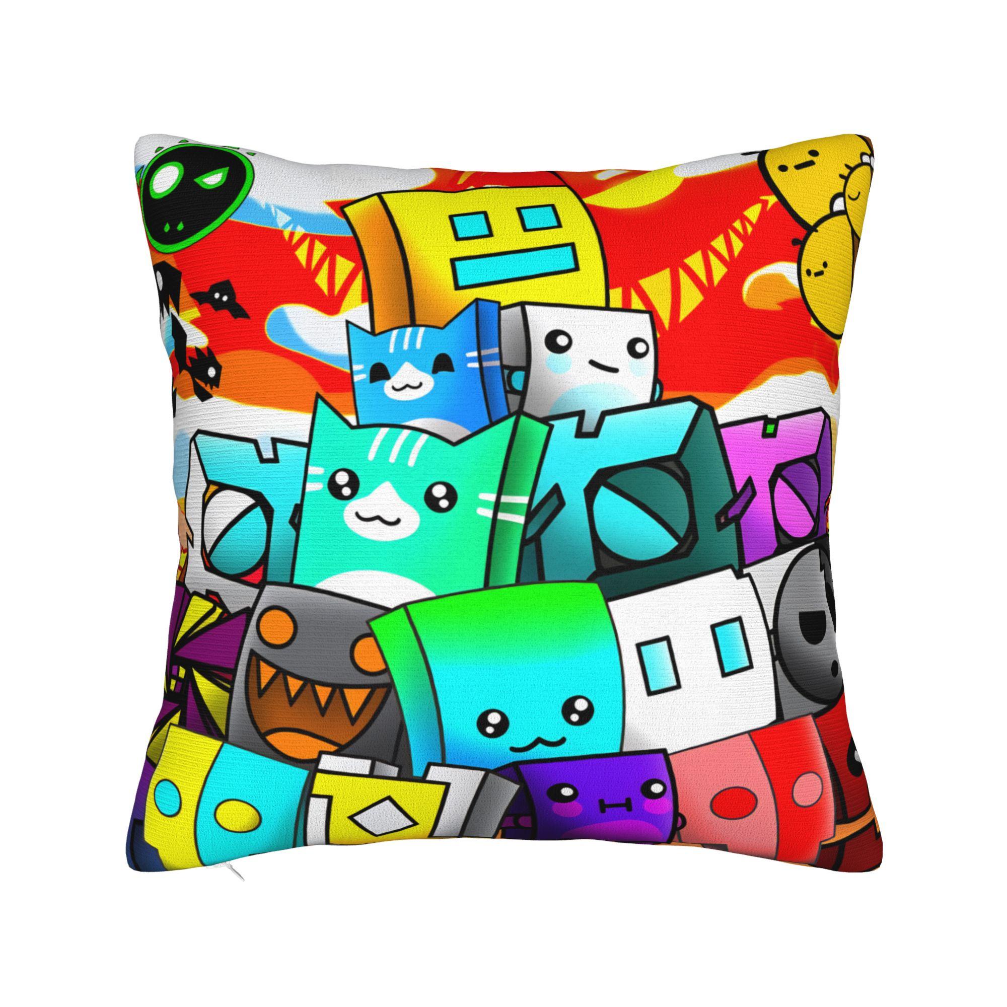 Geometry Gaming Dashed Pillow Case Comfy Pillow Cover For Chair Sofa Home Decor Novelty Cushion Cover 5050cm 1200₽