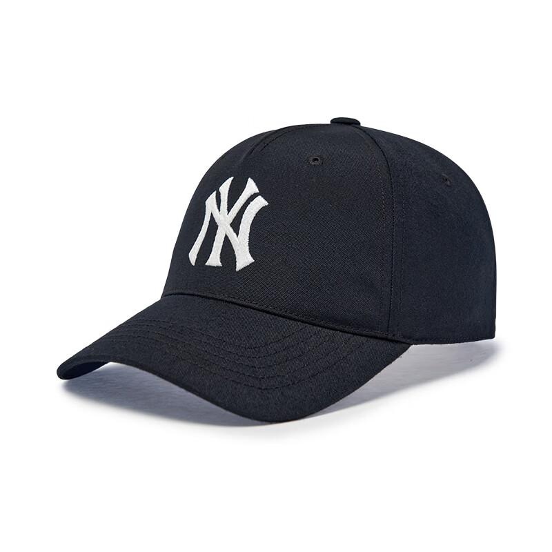 MLB Unisex Koreaanse Stijl Grote Logo Harde Top Baseballpet ONE SIZE zwart