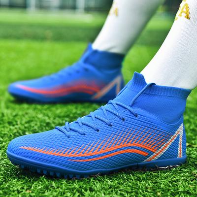 Men's Soccer Shoes FG/FG Non-Slip Turf Soccer Cleats Personalized Design Train Shoe High Top Sneakers Light Football Boots 35-47