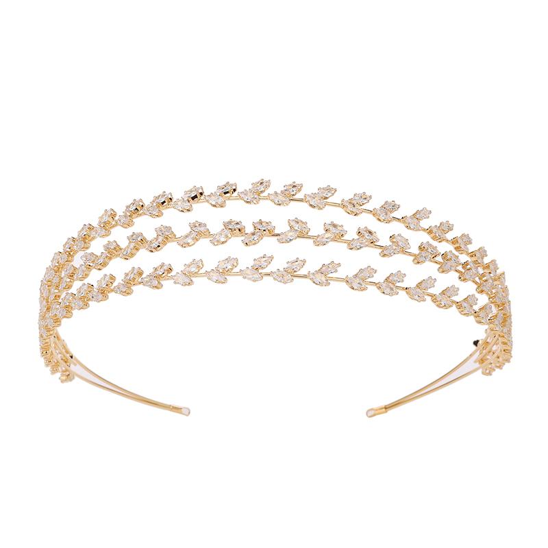 Hair Beads for Brides Crowns and Simple Tiaras Crystal Wedding Hair Accessories Rhinestone Headpiece for Women BC6869