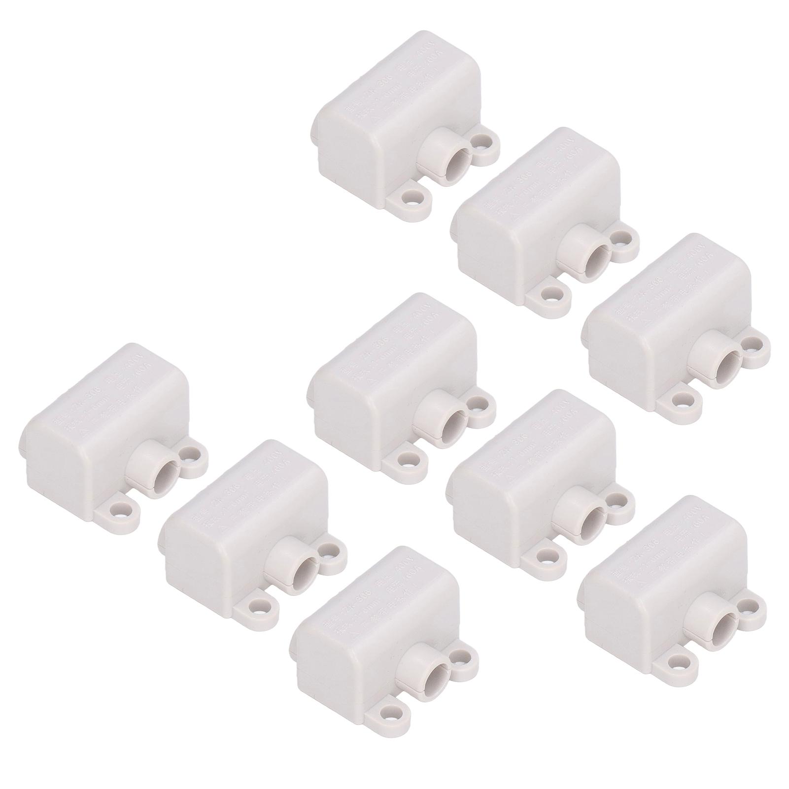 

9Pcs Cable Splitter Flame Retardant High Power T Type Cables Combiner Splitters 400V 60A