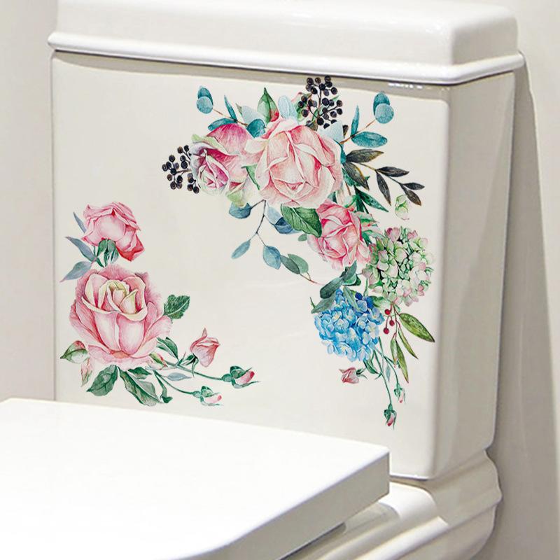 Toilet Sticker Funny Man WC Sticker Removable Toilet Stickers Bathroom Toilet Decoration Self-adhesive Wall Stickers Home Decor