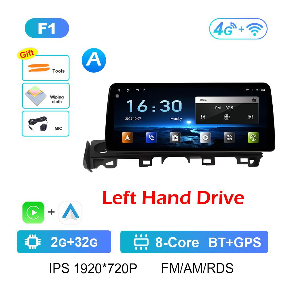

for Mazda ATENZA 2017 2018 - 2019 Wireless Carplay Android Intelligent System Bluetooth 12.3 inch Touch Screen Accessories WIFI