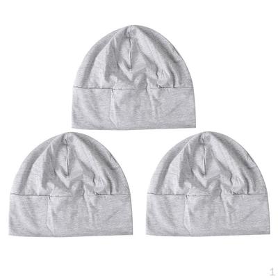 3x Adult Cotton Nap Sleep Stretch Hat Patch Windproof Beanie