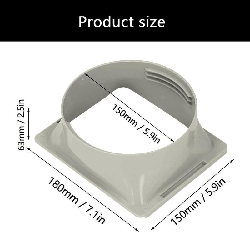 Portable Exhaust Duct Hose Connector Thread Air Conditioner Exhaust Hose Coupler Portable Easy Installation Accessories