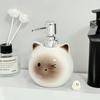 Cute Cat Shape Ceramic Lotion Bottle Empty Hand Sanitizer Container Hand Soap Dispenser  Bathroom