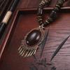 Landie Yunnan Tibetan Ethnic Style Bohemian Necklace Bead String Performance Pendant Accessories
