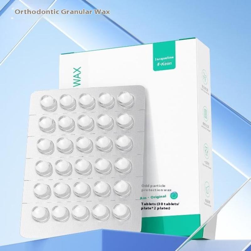 

60 Капсул Зубной Воск Для Брекетов Защита От Скрежетания Пищевой Воск Для Зубных Протезов Индивидуальная Упаковка Превосходная Гигиена Для Брекет-Системы