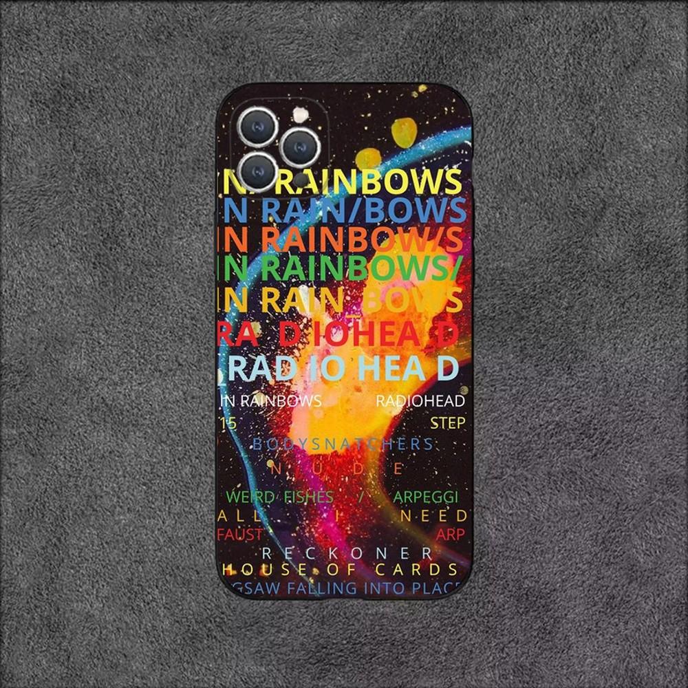 R-Radiohead Rock Band Phone Case For iPhone 16,15,14,13,12,11,Plus,Pro Max,XS,X,XR,SE,Mini,8,7 Soft Silicone Black Cover