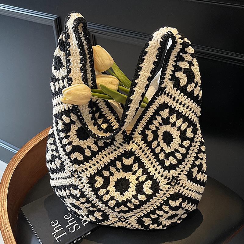 Woven Bag Women's New Holiday Straw Woven Bag Women's Style