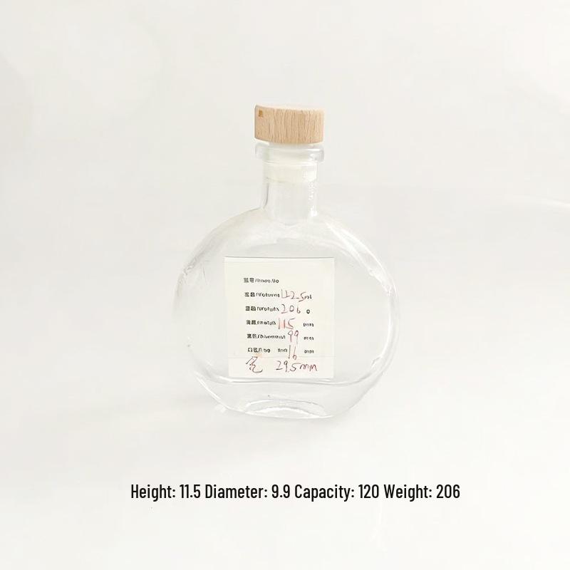 Round Thickened Transparent Flameless Aromatherapy Glass Vase for Home and Hotel Decor