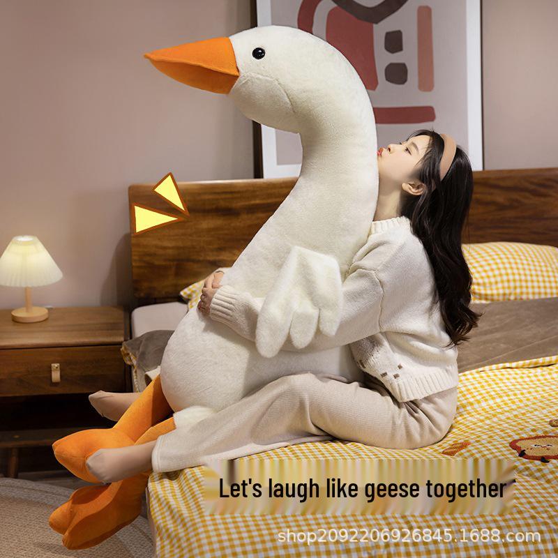 

Leg-Clamping White Swan Plush Nap Pillow - Internet Celebrity Doll 0.6m 0.34kg