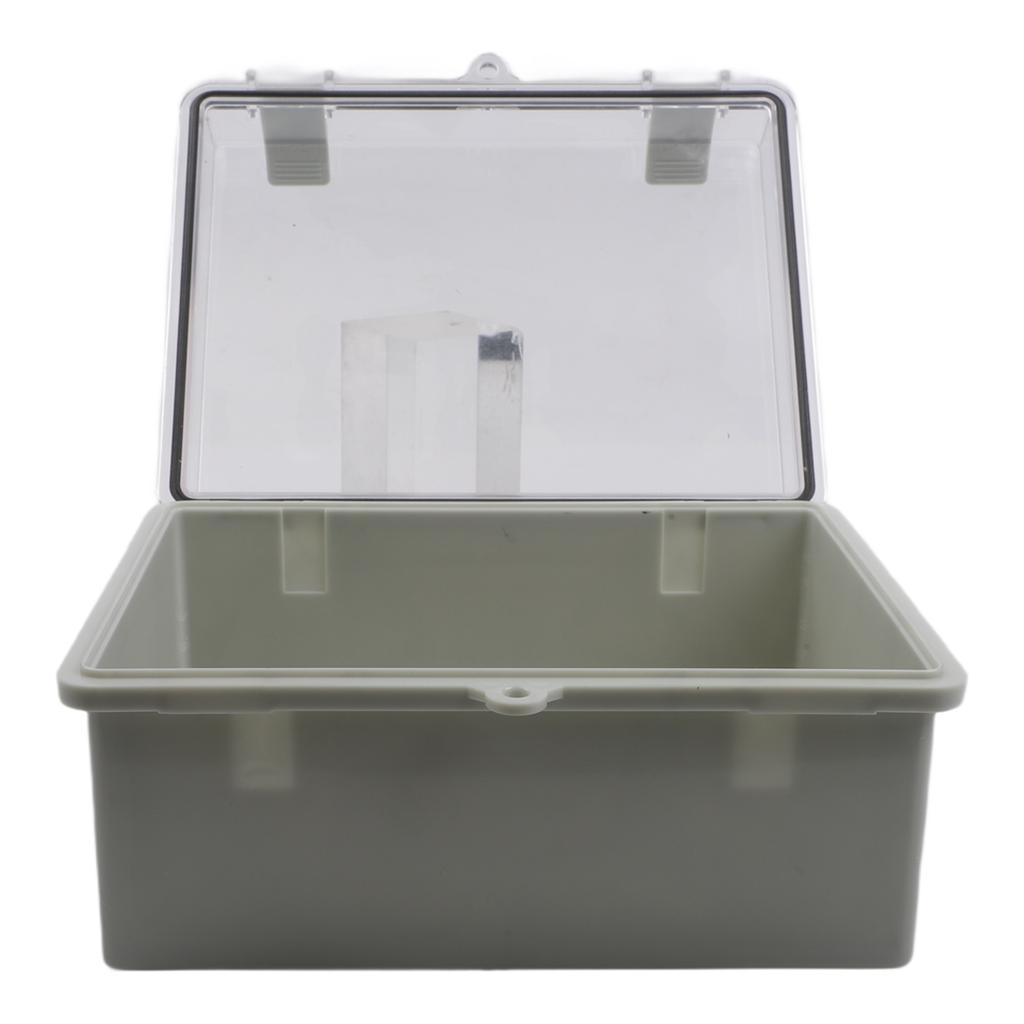 IP66-klassifizierte transparente Anschlussdose mit klarem Deckel, ABS-Konstruktion, 220 x 170 x 110 mm, für elektrische Verdrahtungsanforderungen