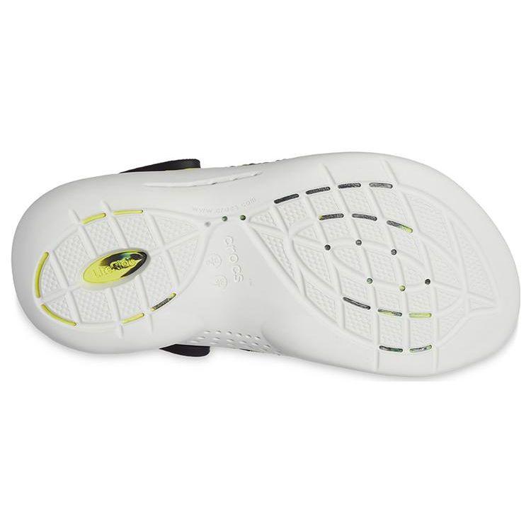 Crocs LiteRide 360 Marble Pattern Unisex Black EVA Breathable Outdoor Beach Clogs 207634-02K