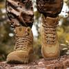 High-top Boots Men Shoes Comfortable Casual Outdoor Hiking Shoes Men Breathable Hiking Shoes Thick-soled Combat Boots men