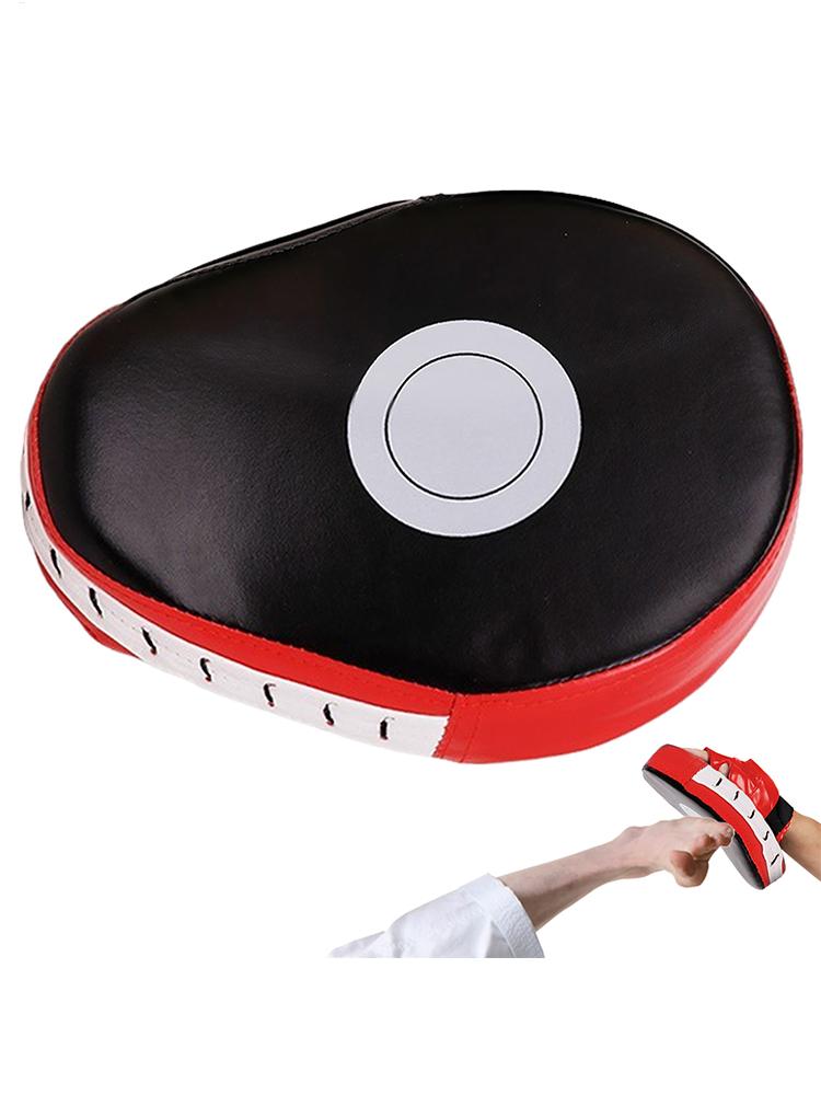 Curved Boxing Hand Target PU Leather 5-Finger Hand Target Breathable Curved Punching Mitts Boxing Pads for Martial Arts Training