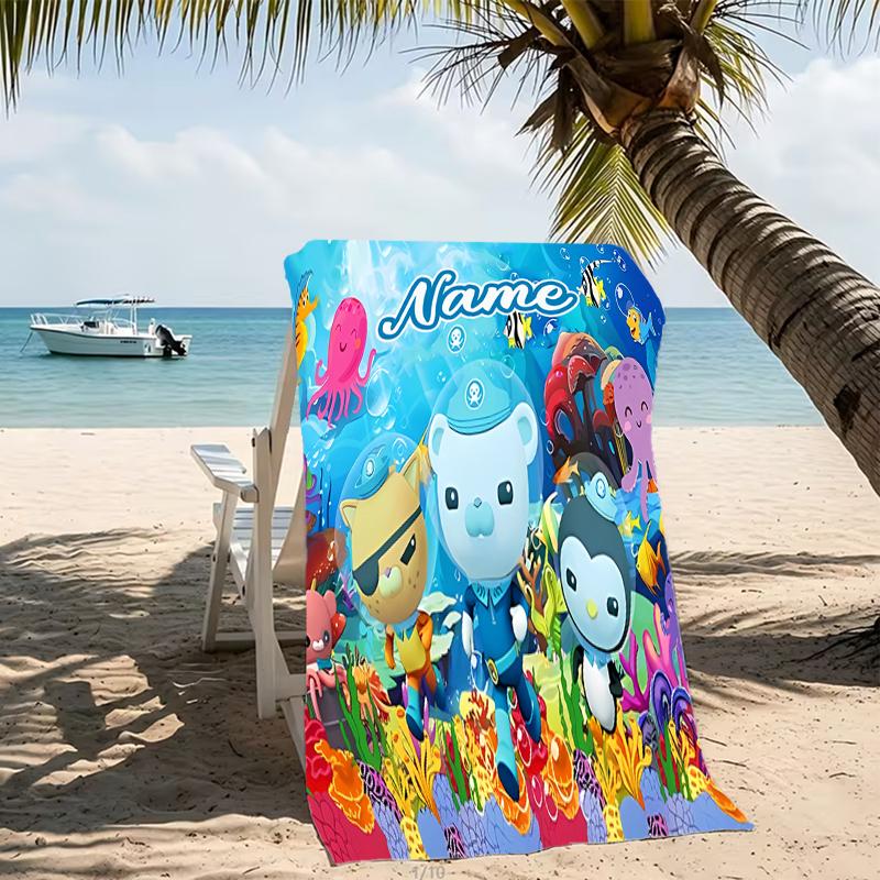 Customizable Personalized Beach Towels Octonauts Themed designs.Suitable for the Beach, Yoga, Sports;ideal As Beach Accessories