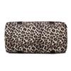 Large Capacity Leopard Print Travel Duffel Bag with Multiple Compartments, Shoe Compartment, Durable Nylon Casual Sports Gym Bag for Women