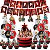 Demogorgon Chomper Disposable Tableware Birthday Party Decoration, Demogorgon Tableware Tablecloth Balloon Flag Party Supplies