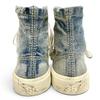 Pristine BALENCIAGA High Cut Sneakers PARIS HIGH TOP Distressed Denim 688756 Used