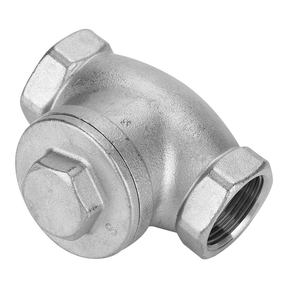 3 4 DN20 Stainless Steel One Way Swing Check Valve Female Thread WOG 200PSI