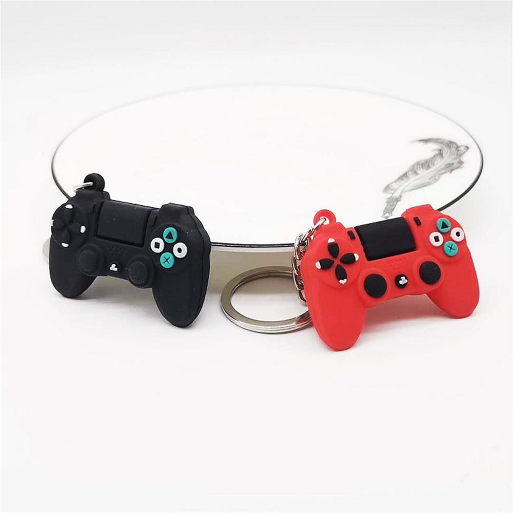 Video Game Handle Keyring for Men Mini Joystick Model Keychain For Men Women Simulation Control Handle Key Ring