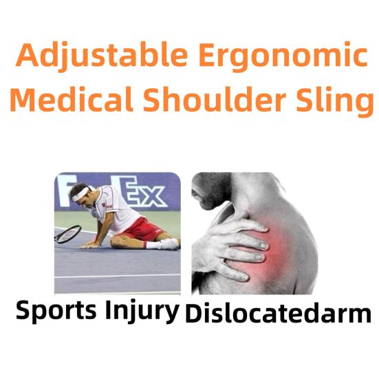 Arm Sling Shoulder Immobilizers Adjustable Ergonomic Medical Shoulder Sling Breathable Arm Brace for Torn Rotator Cuff Wrist Elbow Injury Support