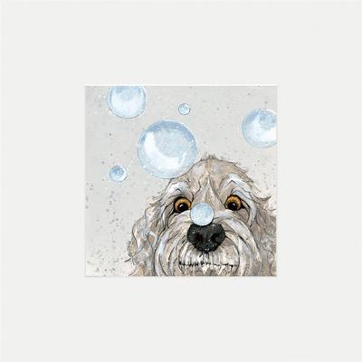 Bev Davies Bubbles montierter Druck