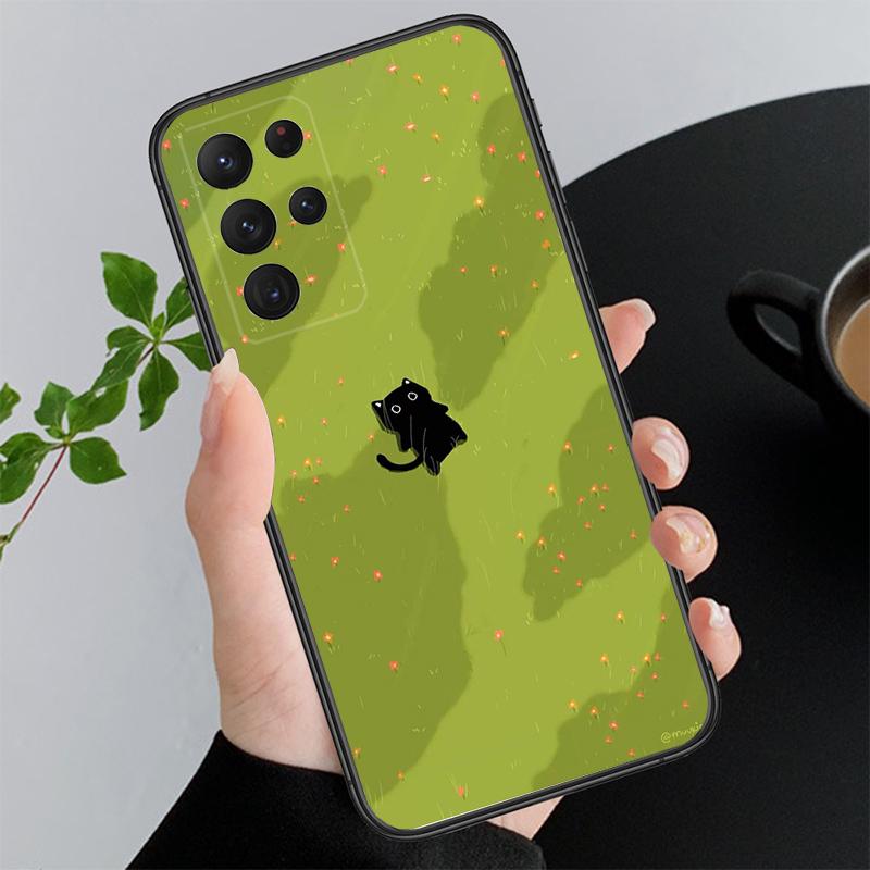 Phone Case For Samsung A17 A55 A16 A56 A35 A15 A53 A54 A33 A34 A25 A05S A52 A52S A07 A26 A06 Cute Cat