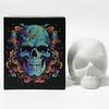 DIY Silicone Skull Tattoo Practice Tattoo Supplies Makeup Accessories Beauty 3D Head Blank Embroidery Tattoo for   Artists