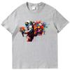 Astronaut Bouquet Flowers Burst Oil Painting Fashion Print T Shirt Summer Cotton Short Sleeve Tshirts Unisex Oneck T Shirt