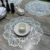 PVC Hot Golden Anti-hot Table Mats, Bowl Mats, European Simple Dining Table Heat Insulation Mats, High-end Western Dining Mat