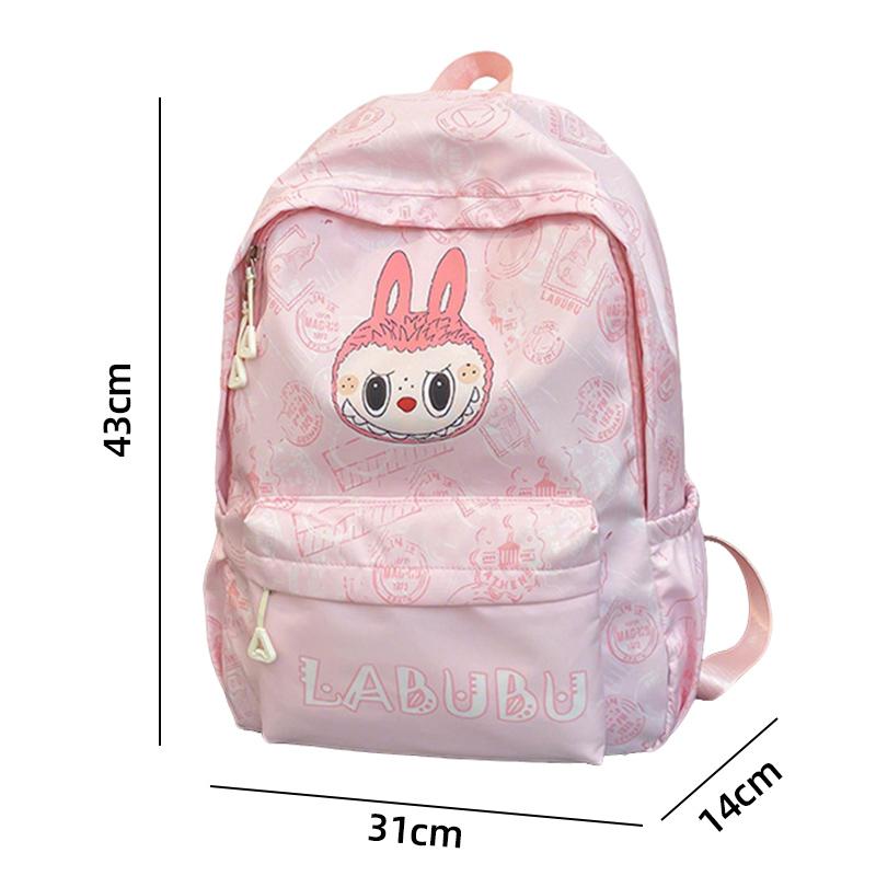 Zaino Scolastico Cartone Animato Labubu Nuovo Zaino Grande Capacità Stampa Studente Ultraleggero Zaino Scolastico Labubu