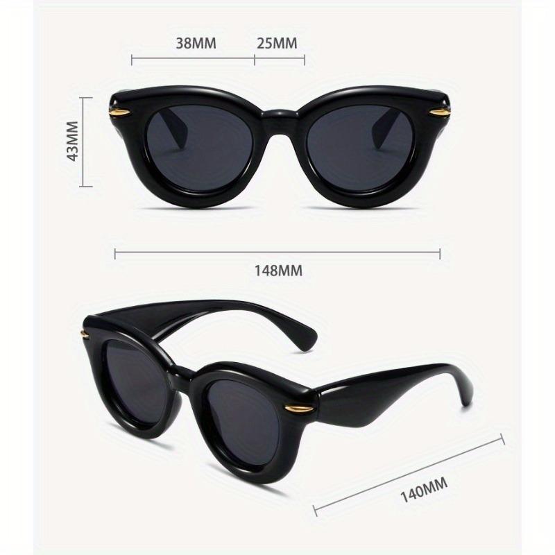 Inflated Round Punk Sunglasses Women Men Y2k Sports Glasses for Ladies Vintage Steampunk Eyewear Shades