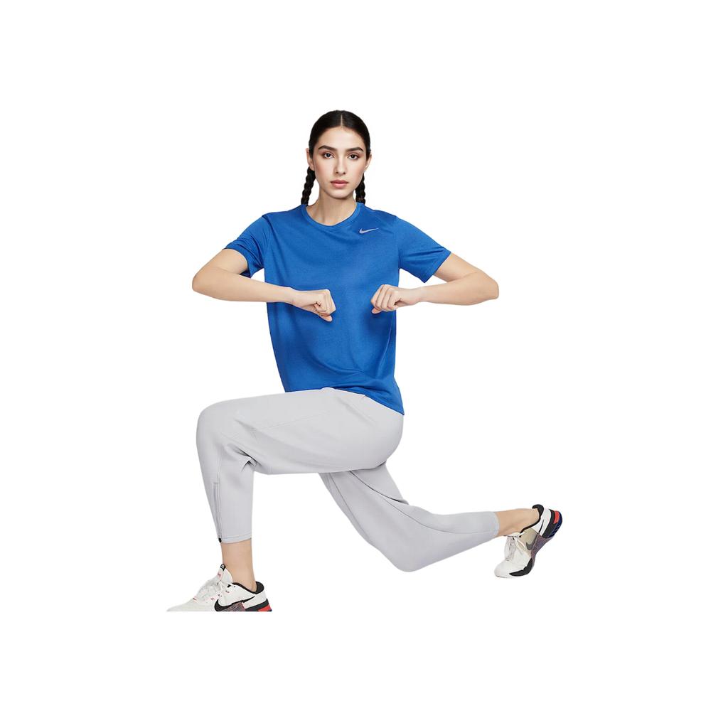 Nike Dri-Fit Team Legend Traspirante Comoda Girocollo Manica Corta T-Shirt Top Donna Blu Reale IB8899-450