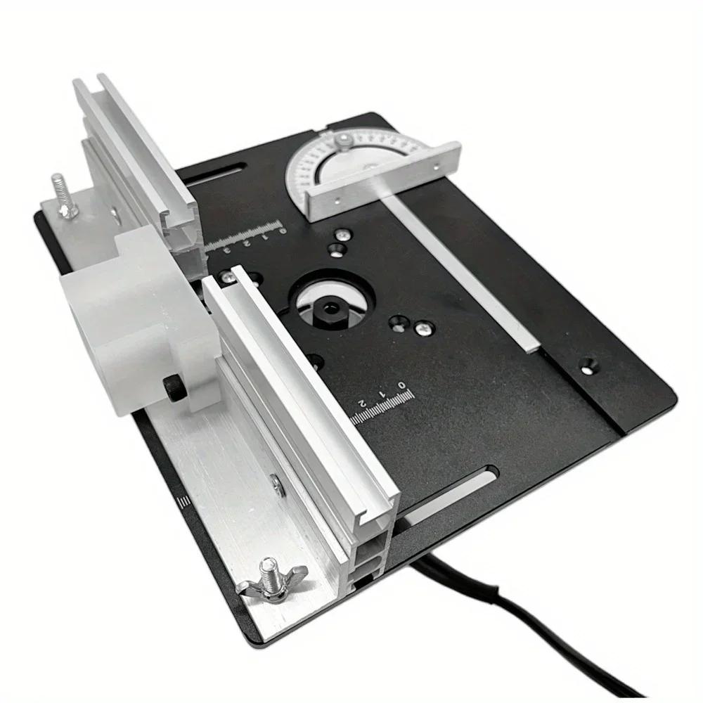 Woodworking Router Table Insert Plate Aluminum Alloy Router Metal Router Table Plate Metal Router System Kit Woodworking Tools