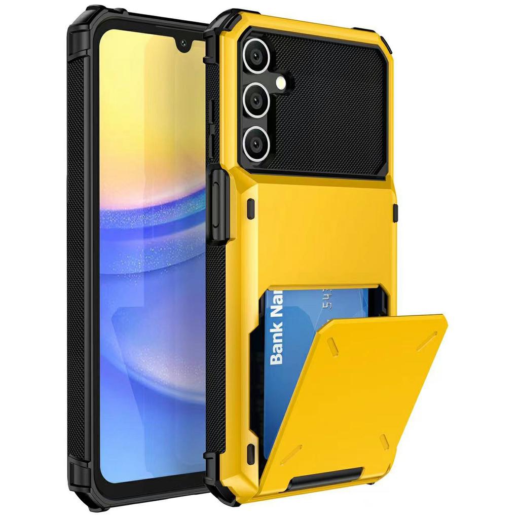 For Samsung Galaxy S26+ Case PC + TPU Dual Layer Back Phone Cover with Card Holder