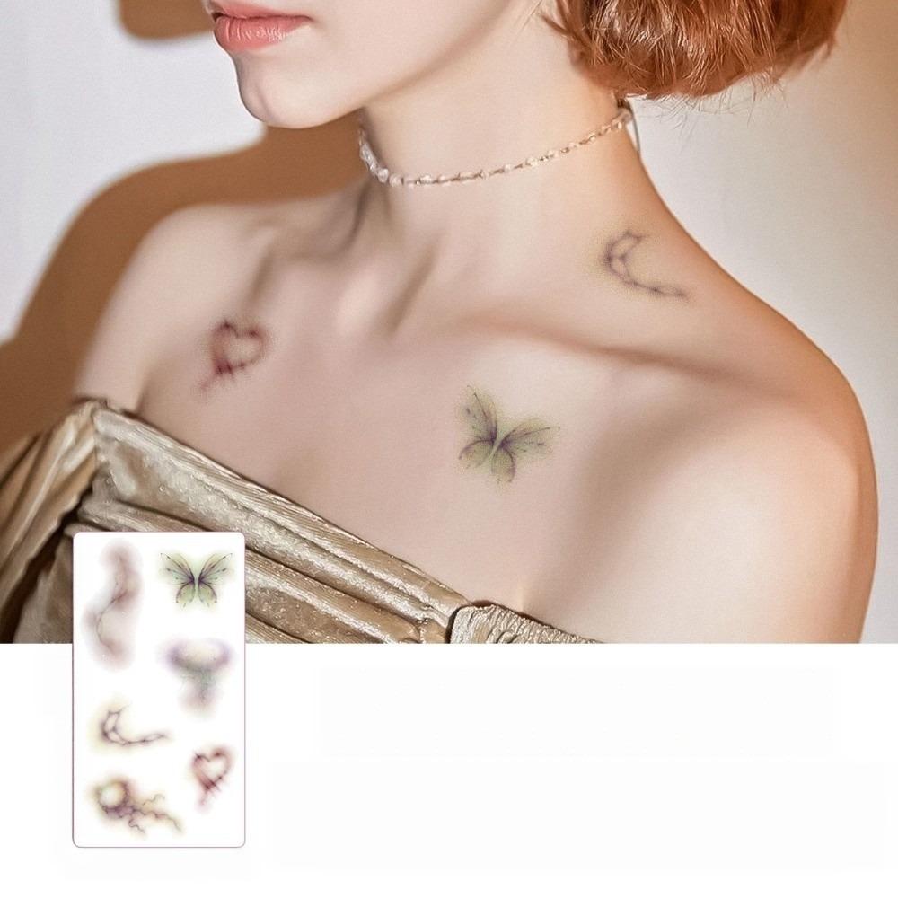 Cross Body Art Tattoo Sticker Cat Paws Cosplay Props Waterproof Bruise Tattoo Sticker Halloween