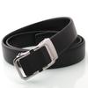 Hong Sheng Frosted Auto-Buckle Edge-Sealed Cowhide Belt Set - Classic Business Casual Men's Trend