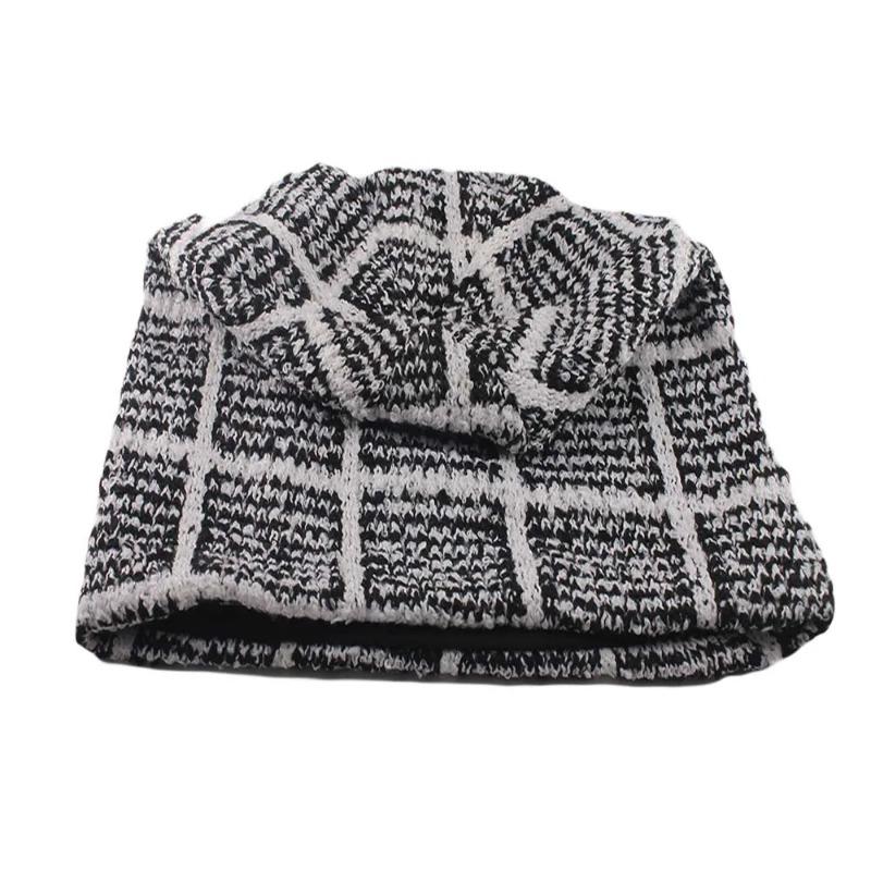 Unisex Beanies New Fashion Spring Autumn Knitted Skullies Casual Outdoor Sport Adult Men Women Hat Plaid Soft Bonnet
