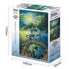 EPOCH Marine Art Orca Ocean Souls 300-Piece Jigsaw Puzzle 26×38cm Illustration with Adhesive Spatula and Ticket