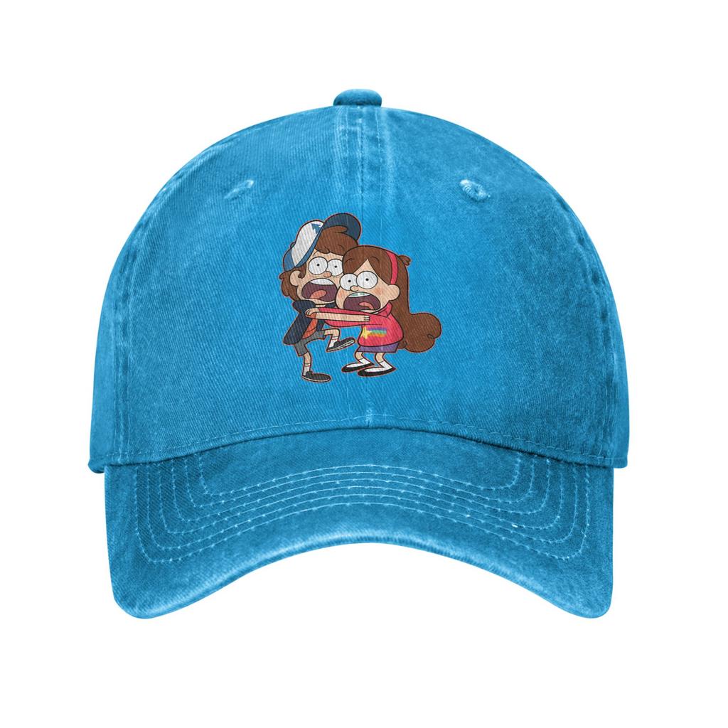 Gravity Falls Dipper e Mabel Pines Cappellino da Baseball Casual Cappello Trucker da Escursionismo Pesca Estivo Unisex Unisex y2k Cappellini da Baseball Divertenti