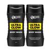 UltraGlow Body Wash for Men 200ml X Pack of 2 | Moisturizes Hydrates Soft Smooth Skin with Deep Cleansing