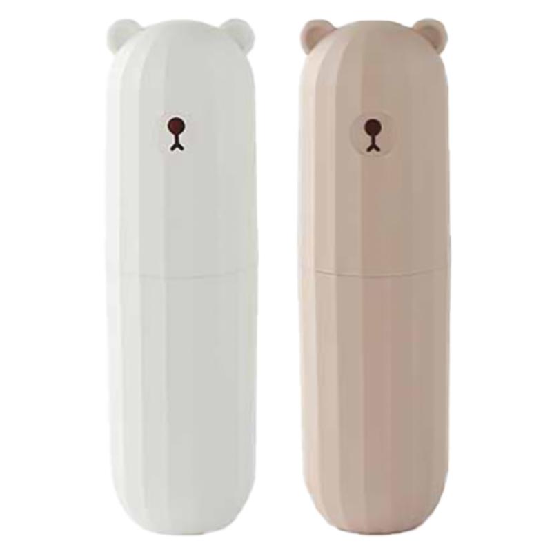 

2x Toothbrush Case Travel Toothbrush Container Travel Toothbrush Holder Toothbrush Box for Camping Home Business Trip