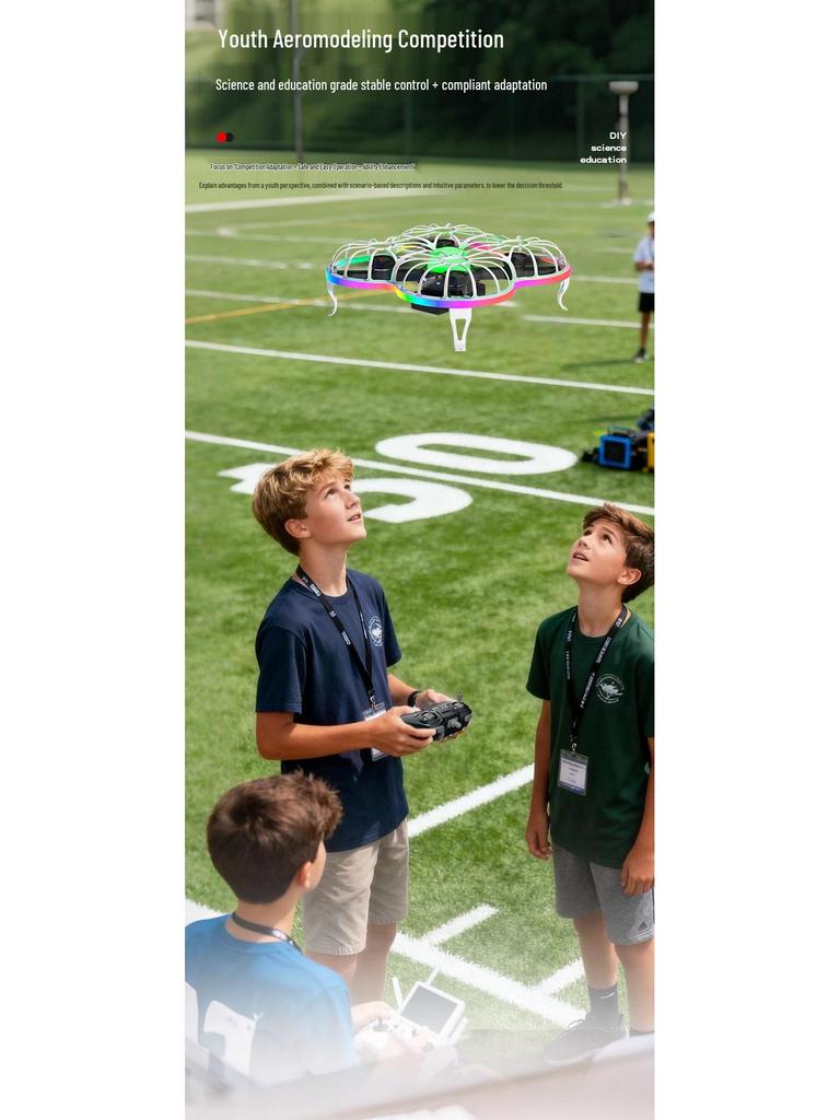 Children's DIY Educational Remote Control Drone for Science Experiments