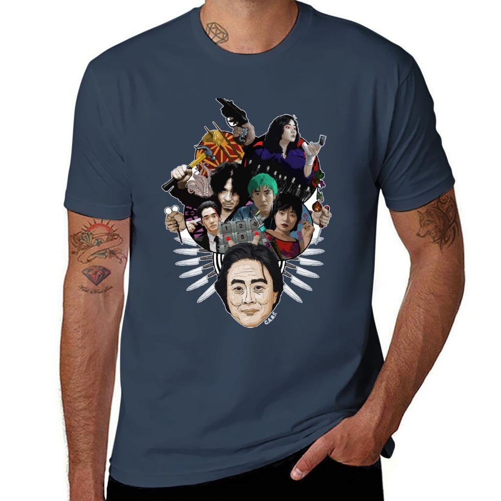 Park Chan-wook - Mash Up Tribute T-Shirt anime summer top Blouse shirts graphic tees mens t shirt graphic